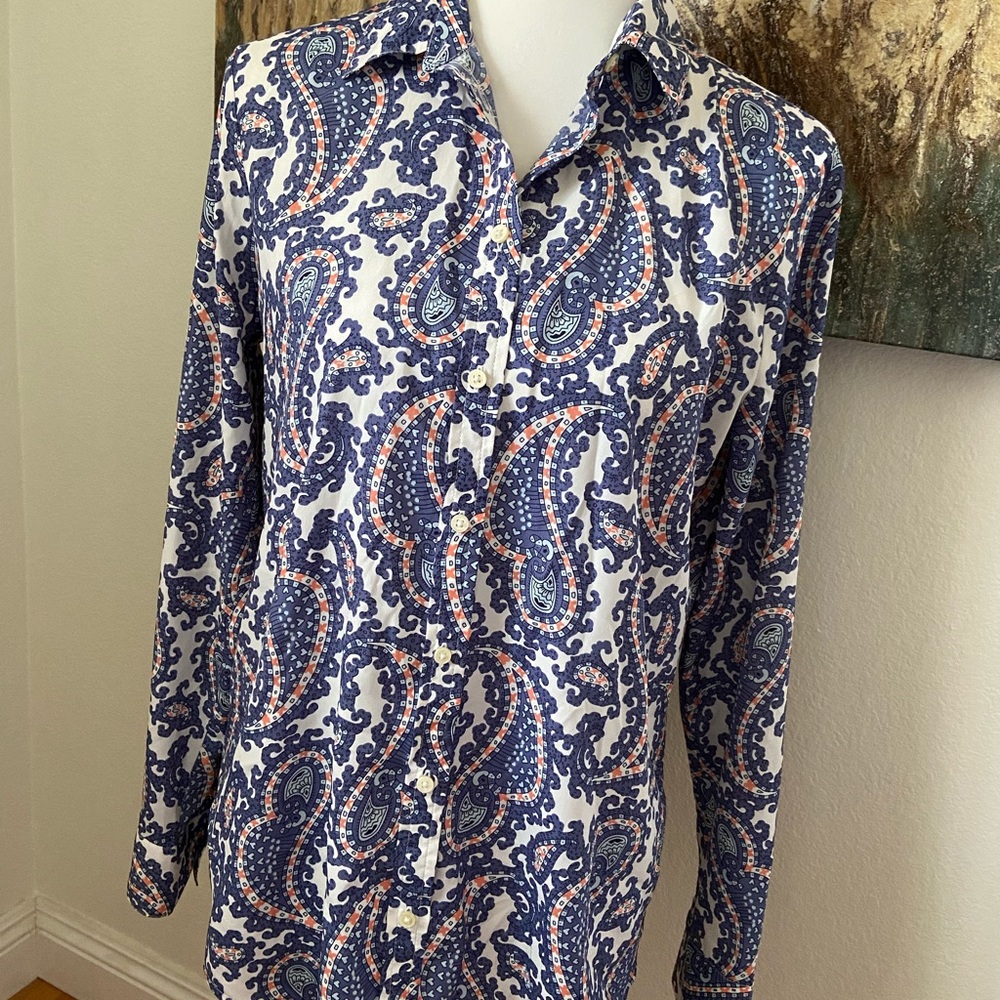 Banana Republic Dillon blouse blue